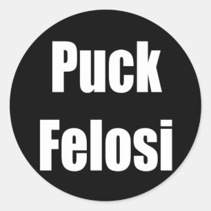 Anti Nancy Pelosi - Puck Felosi Runder Aufkleber