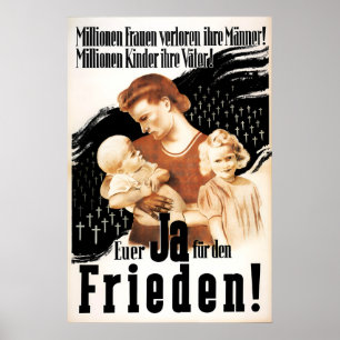 Anti-Nazi-Plakat Ostdeutschland Millionen verloren Poster