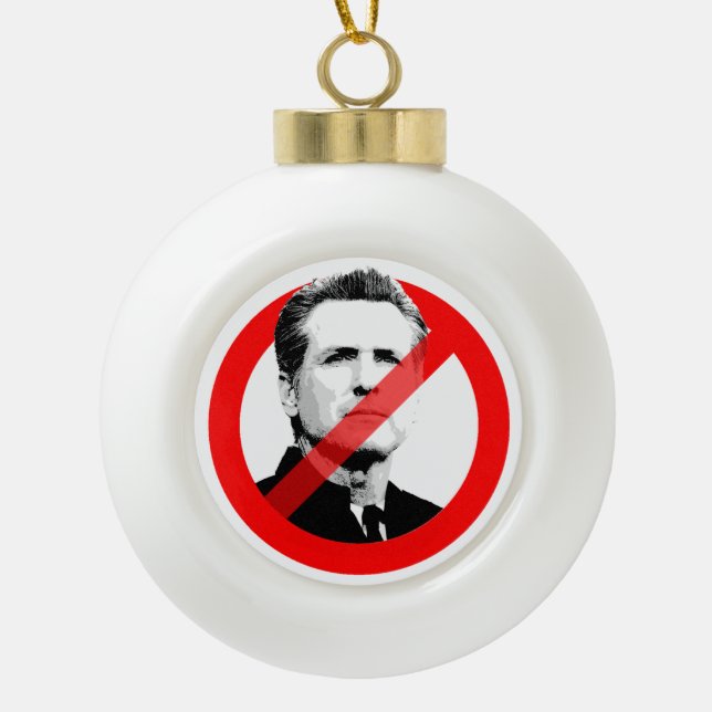ANTI NEWSOM KERAMIK Kugel-Ornament (Vorderseite)