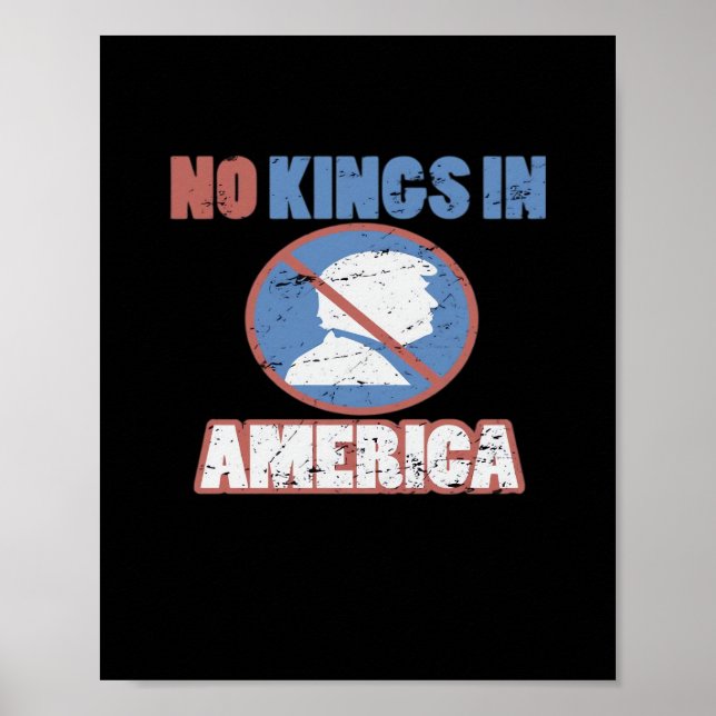 Anti- No Kings In America Classic Poster (Vorne)