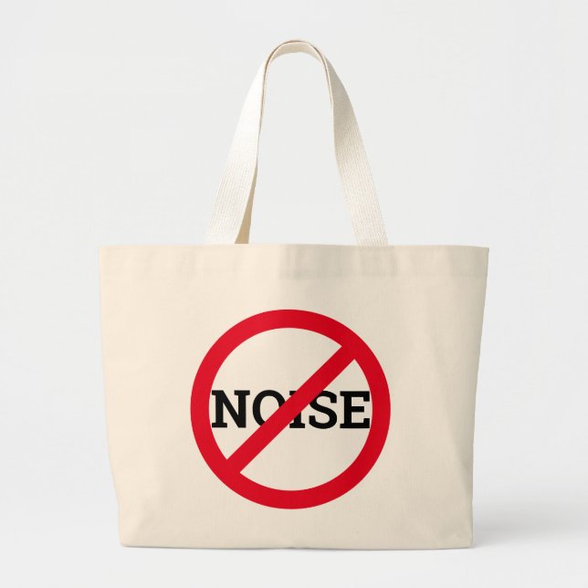 Anti-Noise Jumbo Stoffbeutel (Vorne)