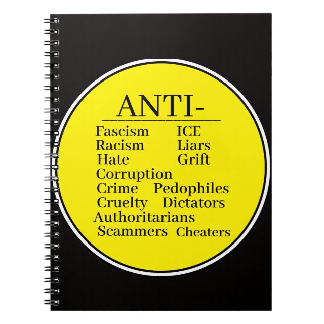 Anti-Notizbuch Notizblock (Vorderseite)