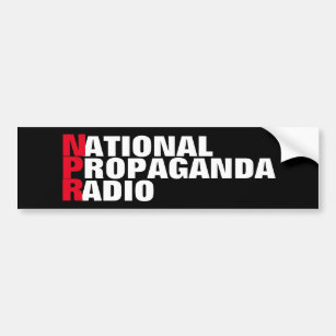 Anti NPR (National Propaganda Radio) Autoaufkleber
