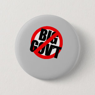 Anti-Obama - Antigroße Regierung Button