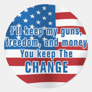 Anti-Obama-Aufkleber Runder Aufkleber