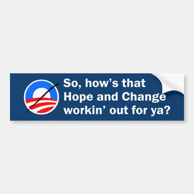 Anti-Obama-Autoaufkleber Autoaufkleber (Vorne)