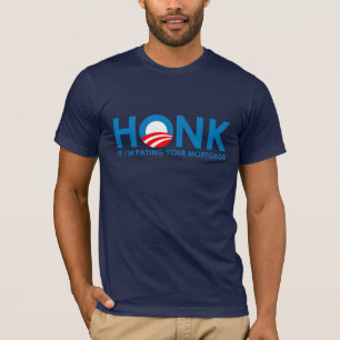 Anti-Obama-Autoaufkleber - Honk wenn das Zahlen Im T-Shirt