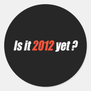 Anti-Obama-Autoaufkleber - Ist es 2012 noch? Runder Aufkleber