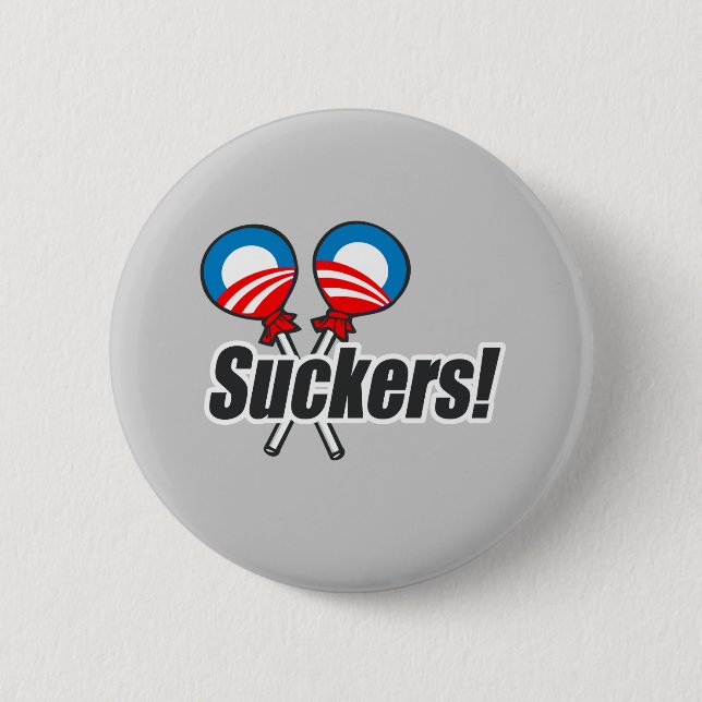 Anti-Obama-Autoaufkleber - Sauger 2 Button (Vorderseite)