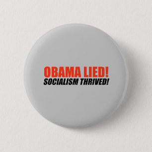 Anti-Obama-Autoaufkleber - Sozialismus kam Button
