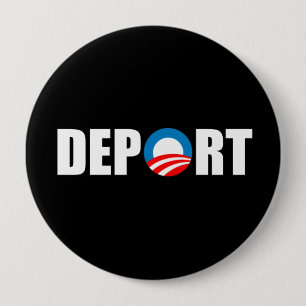 Anti-Obama-Autoaufkleber - verbannen Sie Obama Button