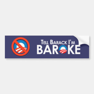 Anti-Obama - Baroke Autoaufkleber