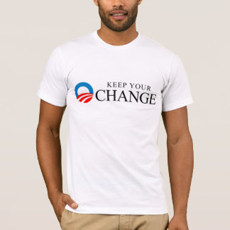 Anti-Obama - behalten Sie Ihr Änderungsschwarzes T-Shirt