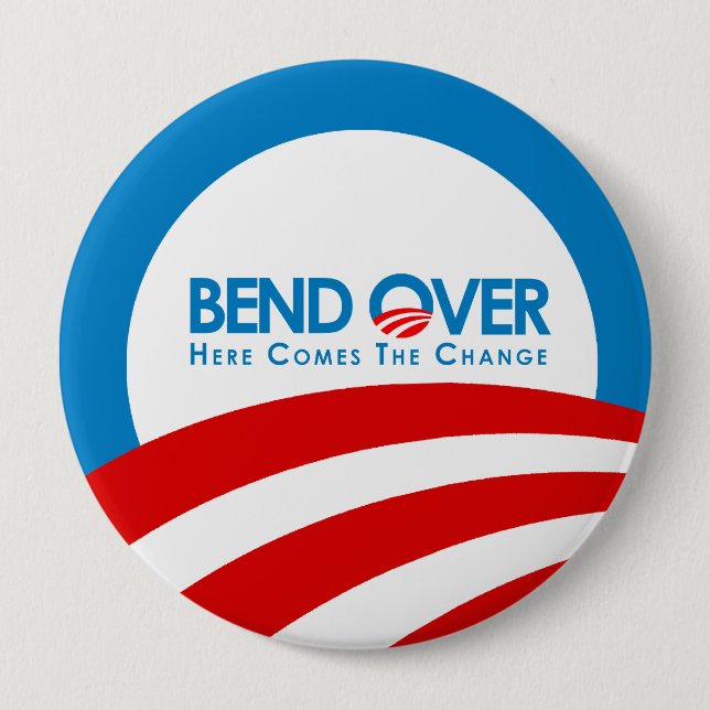 Anti-Obama - Beifall für den Wandel Button (Vorderseite)