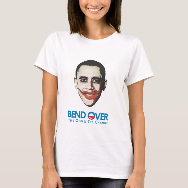 Anti-Obama - Biegung vorbei für Änderung T-Shirt (Vorderseite)