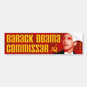Anti-Obama: Commissar Obama Autoaufkleber