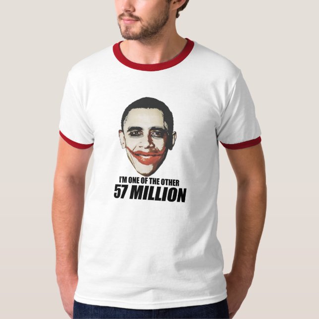 Anti-Obama - eins der 57 Millionen T-Shirt (Vorderseite)