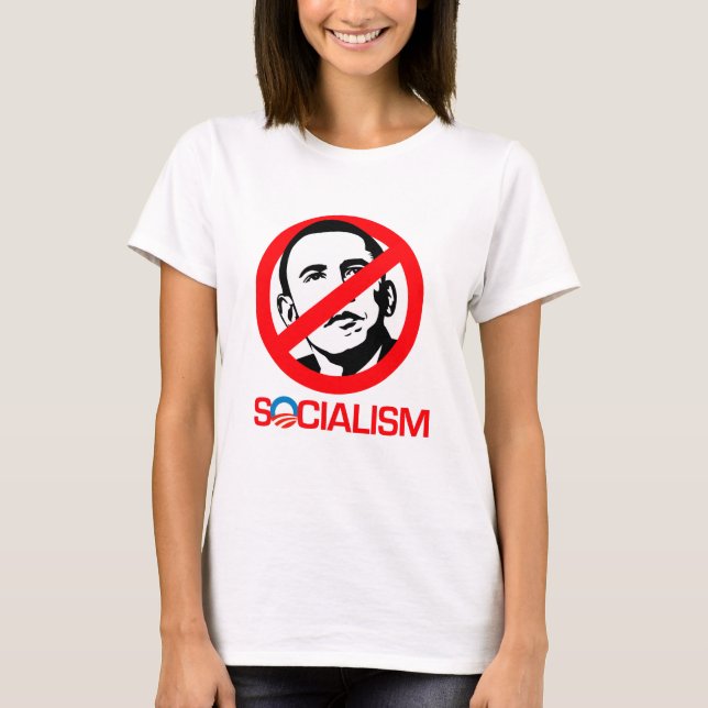 Anti-Obama - Enden-Sozialismus T-Shirt (Vorderseite)