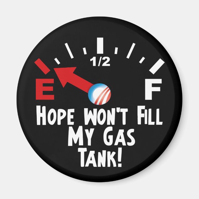 Anti Obama - Hoffnung auf Leere Magnet (Vorne)