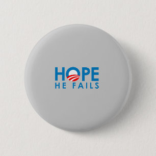 Anti-Obama - Hoffnung, die er versagt Button