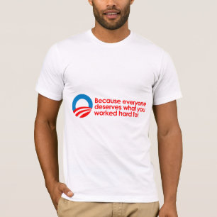 Anti-Obama - jeder verdient, was Sie schwer T-Shirt