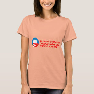 Anti-Obama - jeder verdient, was Sie schwer T-Shirt