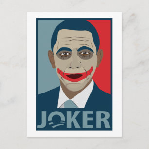 Anti-Obama-Joker Postkarte
