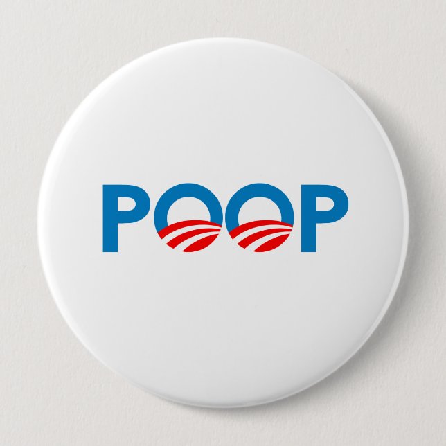 ANTI-OBAMA - KACKEN SIE BUTTON (Vorderseite)