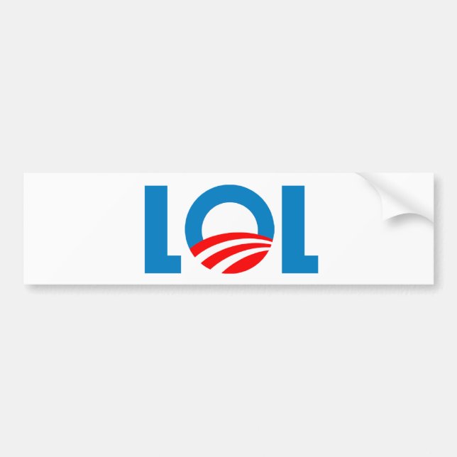 Anti-Obama - LOL Autoaufkleber (Vorne)