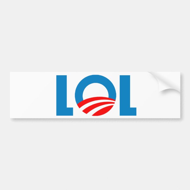 Anti-Obama - LOL Autoaufkleber (Vorne)