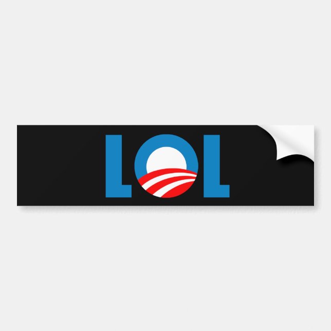 Anti-Obama - LOL Autoaufkleber (Vorne)