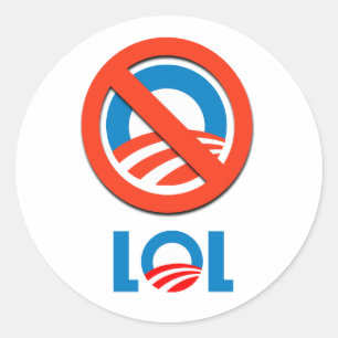 Anti-Obama - LOL Runder Aufkleber