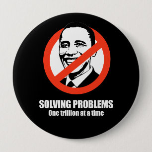 Anti-Obama - Lösen von Problemen, ein Trillion an Button