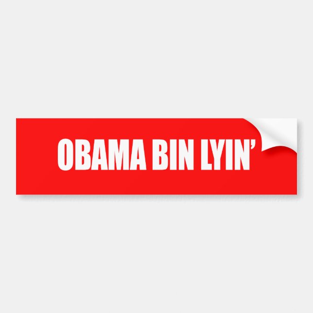 Anti-Obama- - Obama-Behälter lyin Autoaufkleber (Vorne)