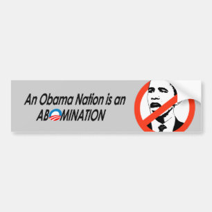 Anti-Obama - Obamanation 2 Autoaufkleber