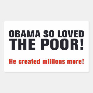 Anti-Obama Rechteckiger Aufkleber