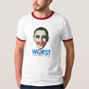 Anti-Obama - schlechtester Präsident Ever T-Shirt