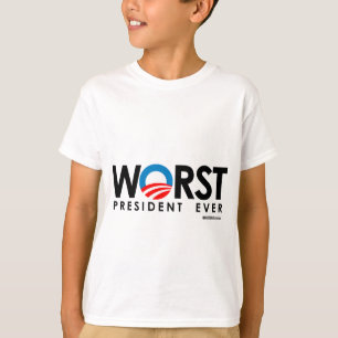 ANTI-OBAMA - SCHLECHTESTER PRÄSIDENT EVER T-Shirt