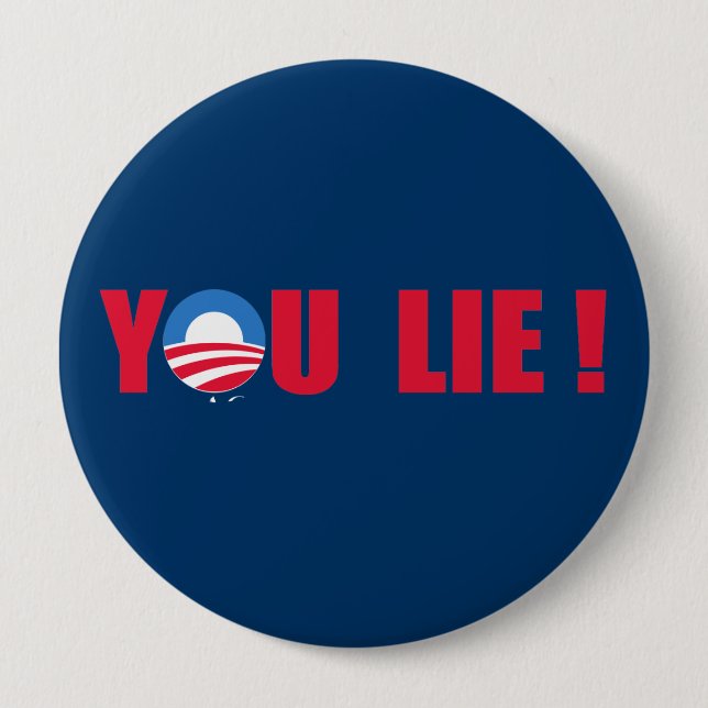 Anti-Obama - Sie Lüge Button (Vorderseite)