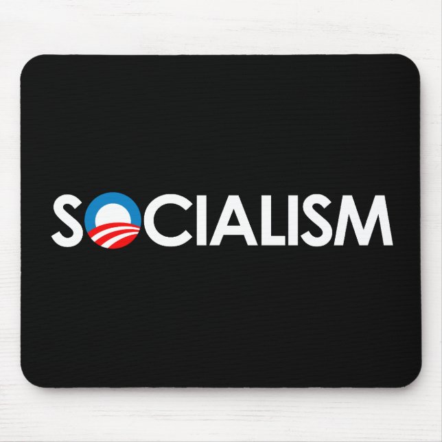 Anti-Obama - Sozialismusweiß Mousepad (Vorne)