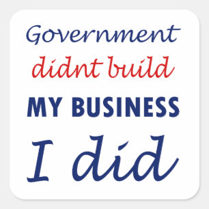 Anti-Obama-Sticker Quadratischer Aufkleber