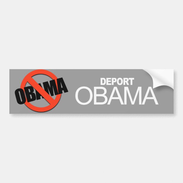 Anti-Obama - verbannen Sie Obama Autoaufkleber (Vorne)