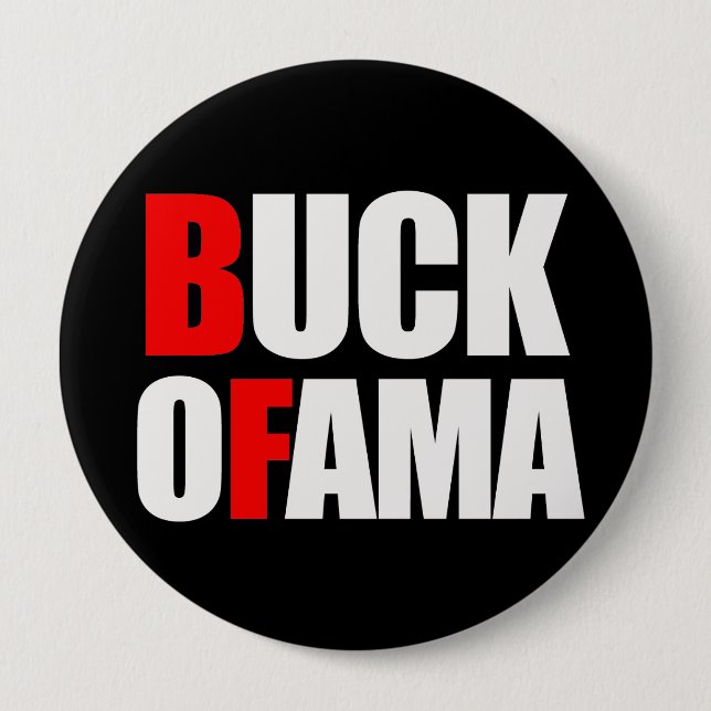 Anti-Obama - Weiß des DOLLARS OFAMA 2 Button (Vorderseite)