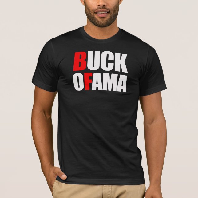 Anti-Obama - Weiß des DOLLARS OFAMA 2 T-Shirt (Vorderseite)