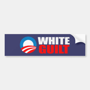 Anti-Obama - WEISSER SCHULD Autoaufkleber