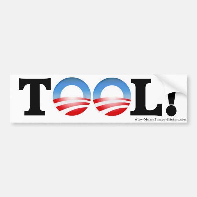 Anti-Obama"WERKZEUG" Autoaufkleber (Vorne)