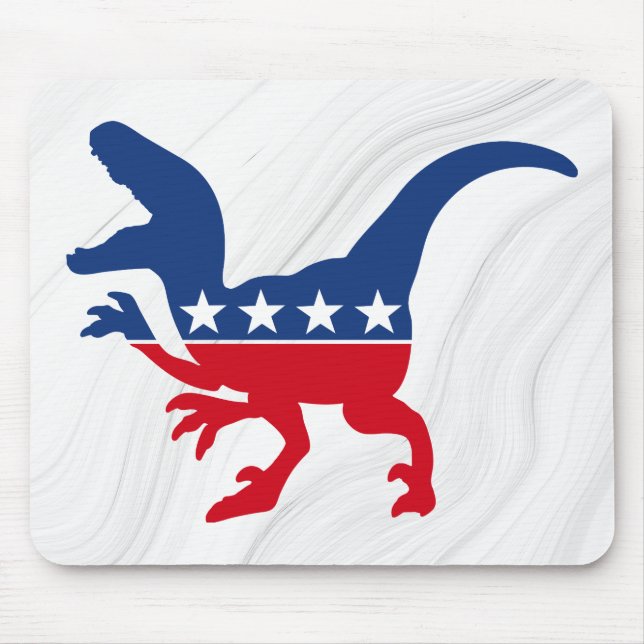 Anti-Politics Patriotic T-Rex Mousepad (Vorne)