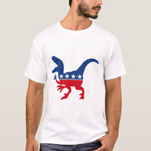 Anti-Politics Patriotic T-Rex T-Shirt
