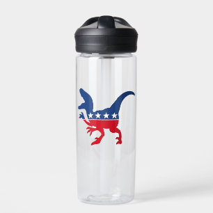 Anti-Politics Patriotic T-Rex Trinkflasche
