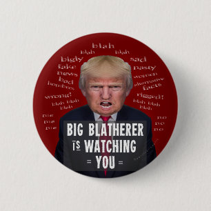 Anti-Präsident Donald Trump 1984 Politische Parodi Button